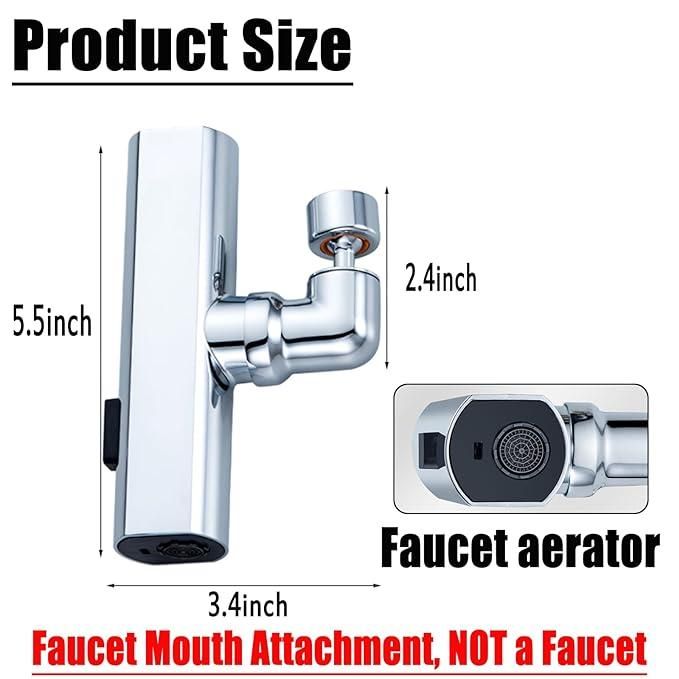 AquaFlex Pro 3-in-1 Touch Kitchen Faucet with 360° Waterfall Spout & Extendable Sprayer