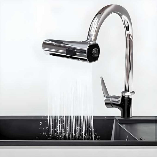 AquaFlex Pro 3-in-1 Touch Kitchen Faucet with 360° Waterfall Spout & Extendable Sprayer